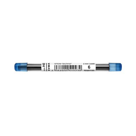 Grafity do ołówków automatycznych Lyra HB 2mm, 6szt